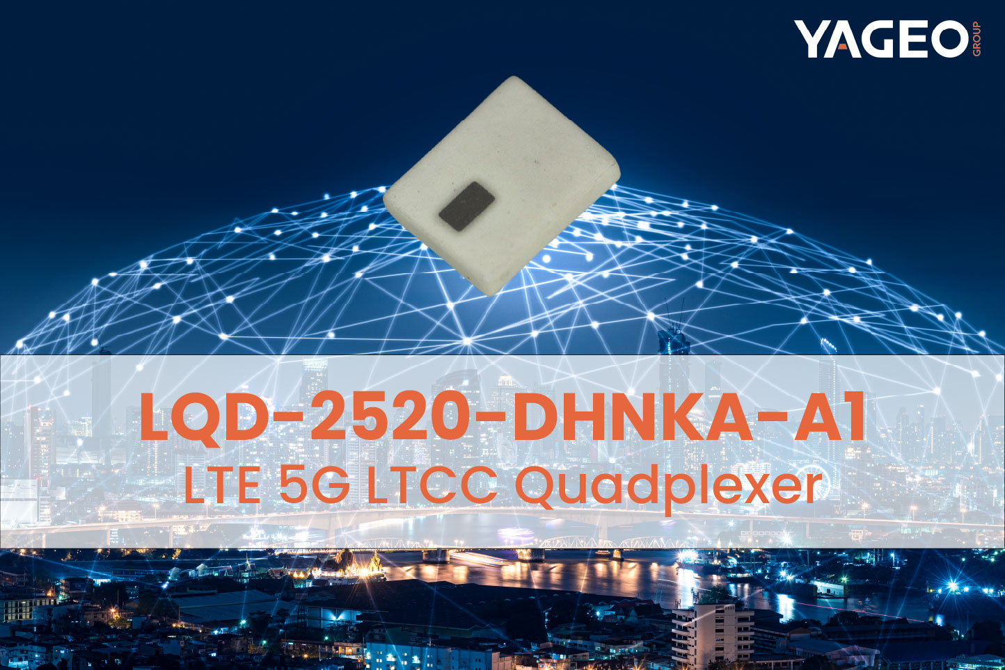 LQD-2520-DHNKA-A1 | Four-Way LTCC Quadplexer for Clean LTE 5G Coexistence